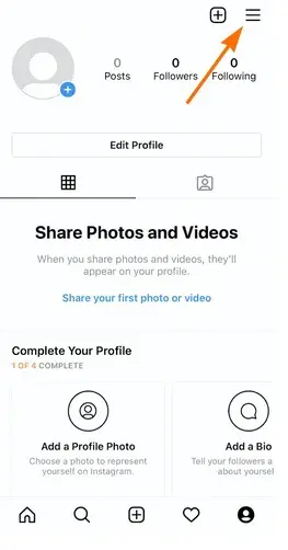 Instagram profile