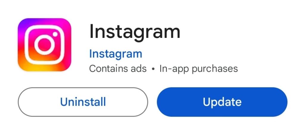 Updating the Instagram app