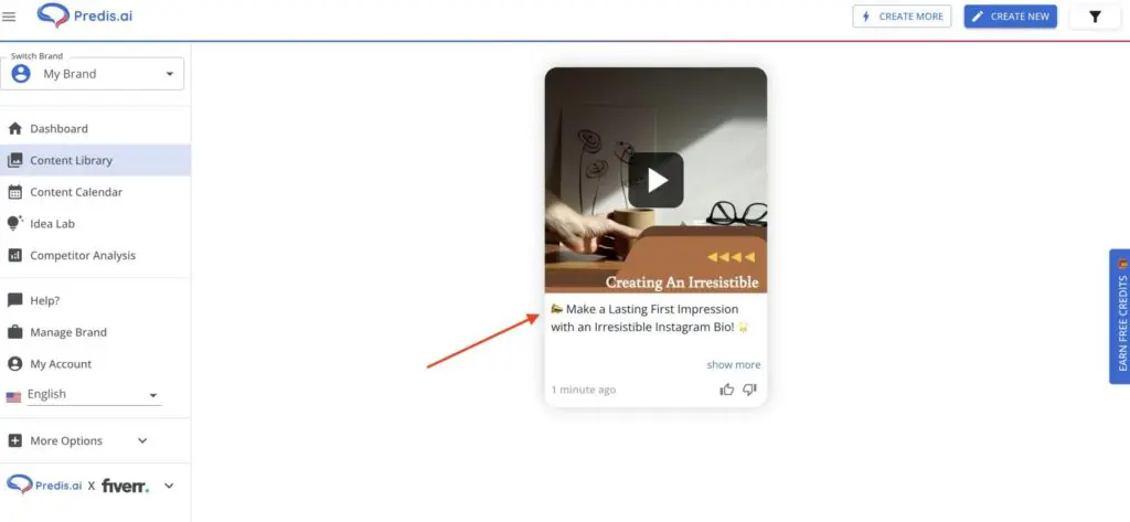 New YouTube short using Predis.ai