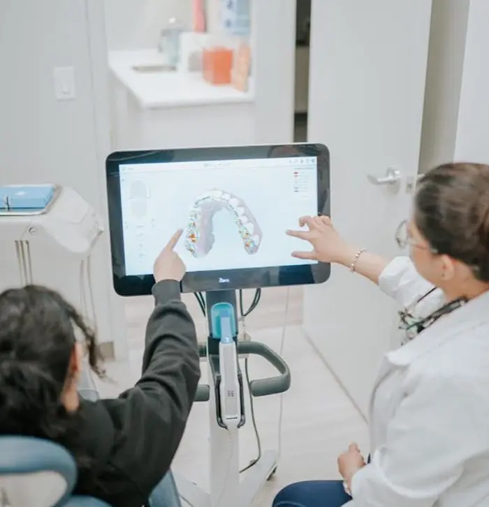 Scene in a dental clinic