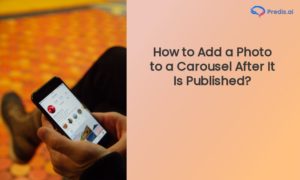 ¿Cómo agregar una foto a un carrusel después de su publicación?