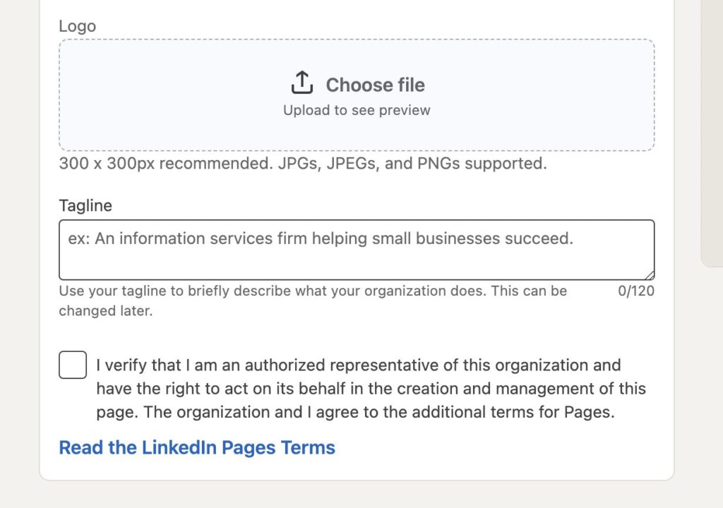 Adding visual elements for your LinkedIn page