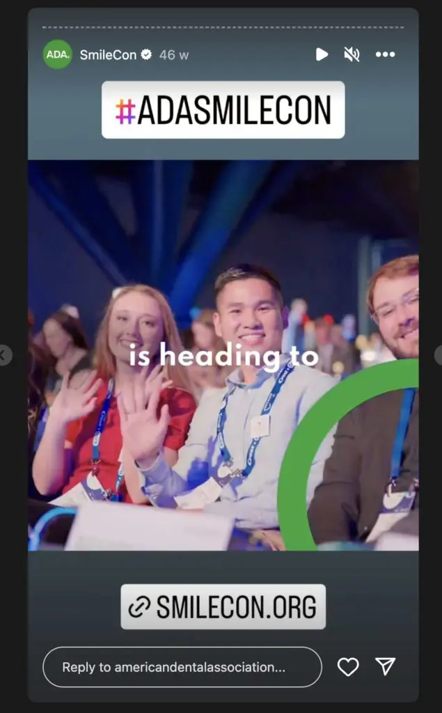 Instagram story to build buzz and engagement around an event
