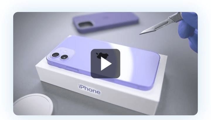 Product review video of an iPhone
