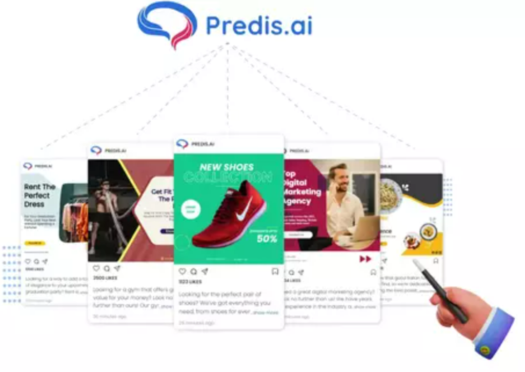 generating a new video on Predis.ai