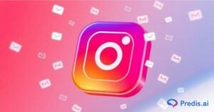 Instagram logo with notifications floating around them