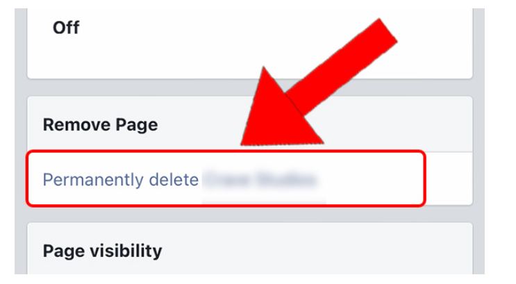 Select “Permanently Delete [Page Name]”