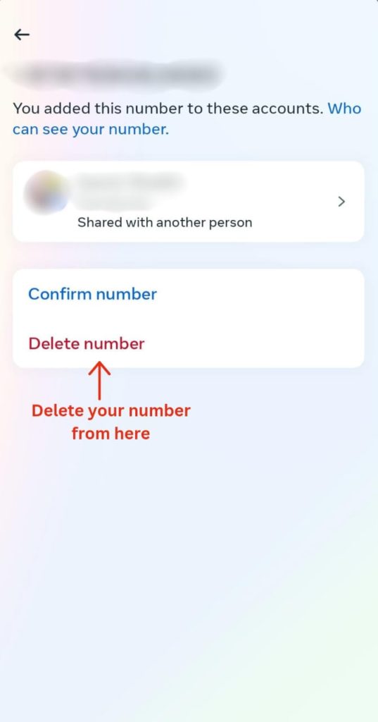 instagram delete number