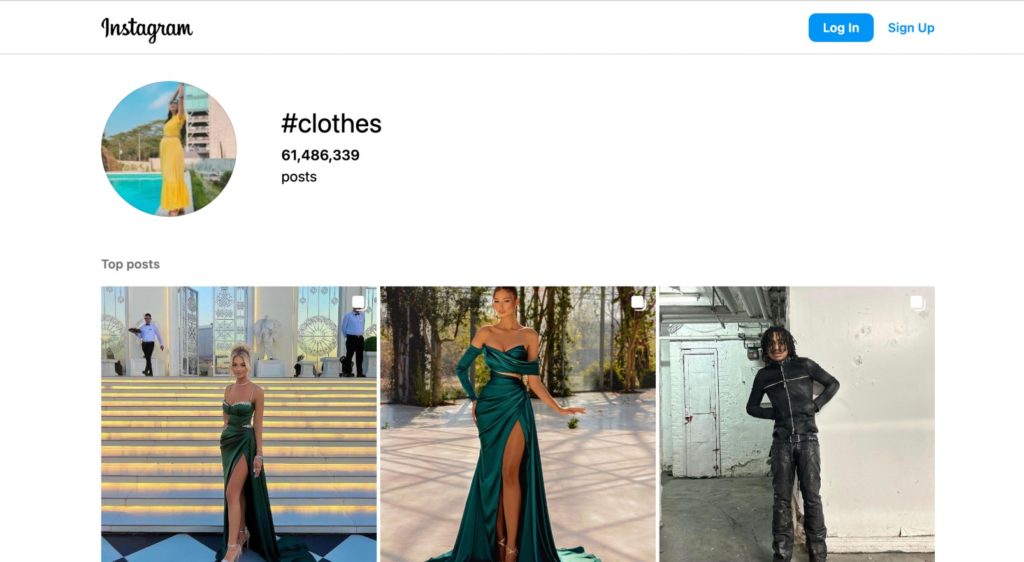clothes hashtag instagram