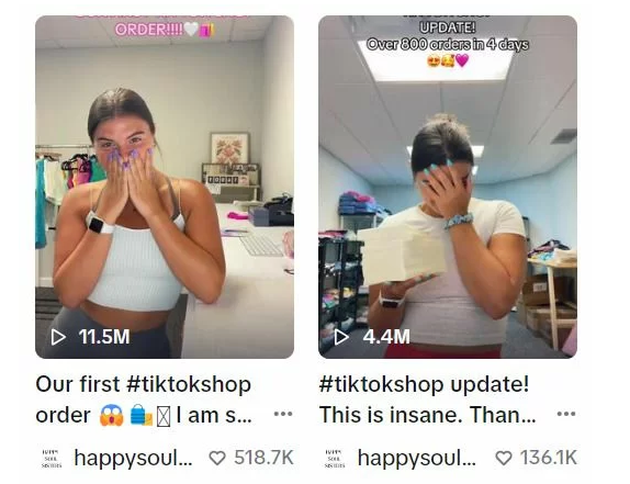 Check out how Happy Soul Sisters Atlanta-based clothing brand, captured TikTok's attention with a heartfelt video documenting the excitement of fulfilling their first TikTok Shop order.