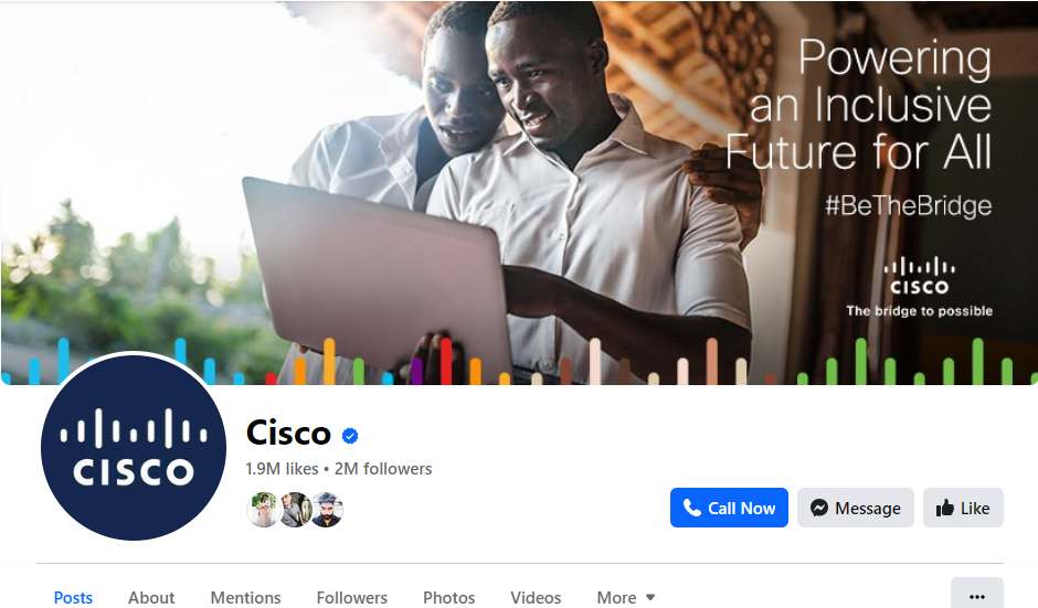 Facebook banner - Cisco