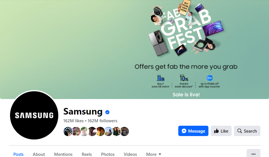Samsung banner image