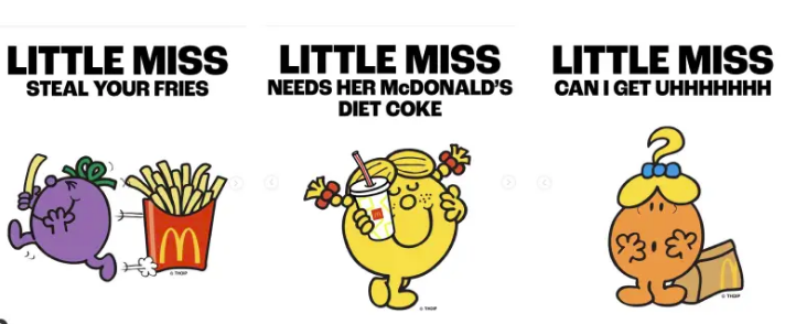 how McDonald's and Mr. Men collaborated on a carousel ad