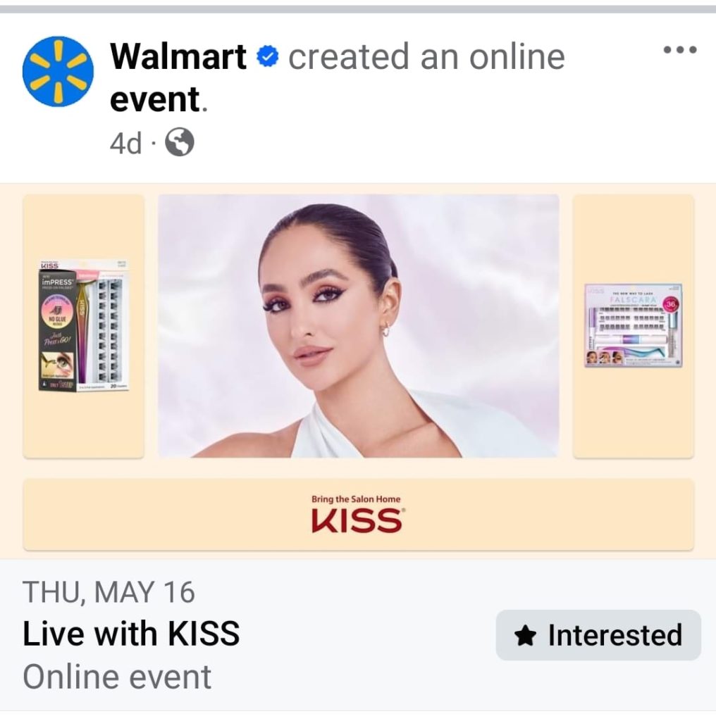 Walmart's Online Event on Facebook