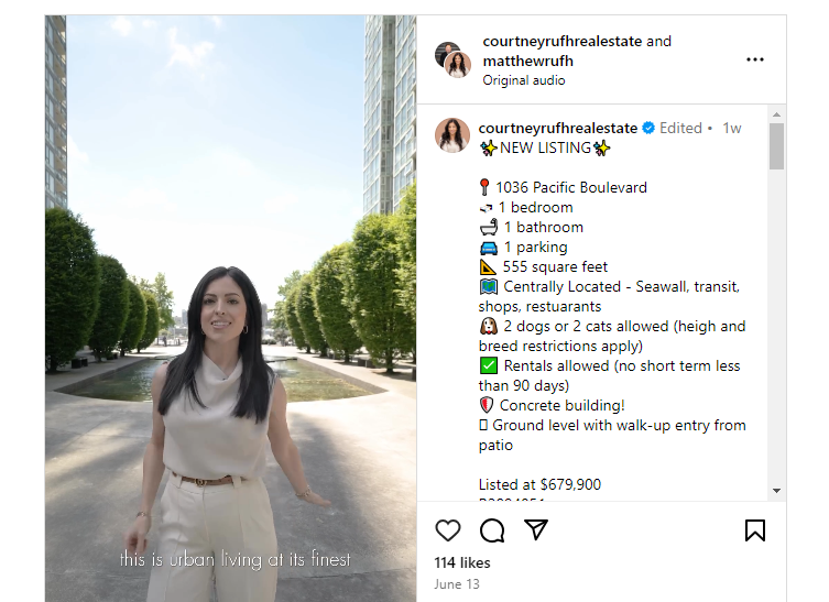 Behind-the-Scene post on Instagram