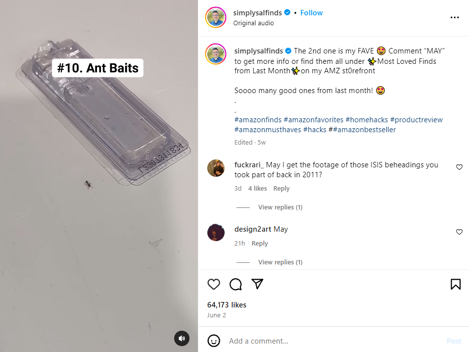 Social proof for e-commerce on Instagram