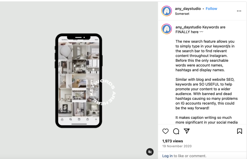 Importance of relevant content on Instagram