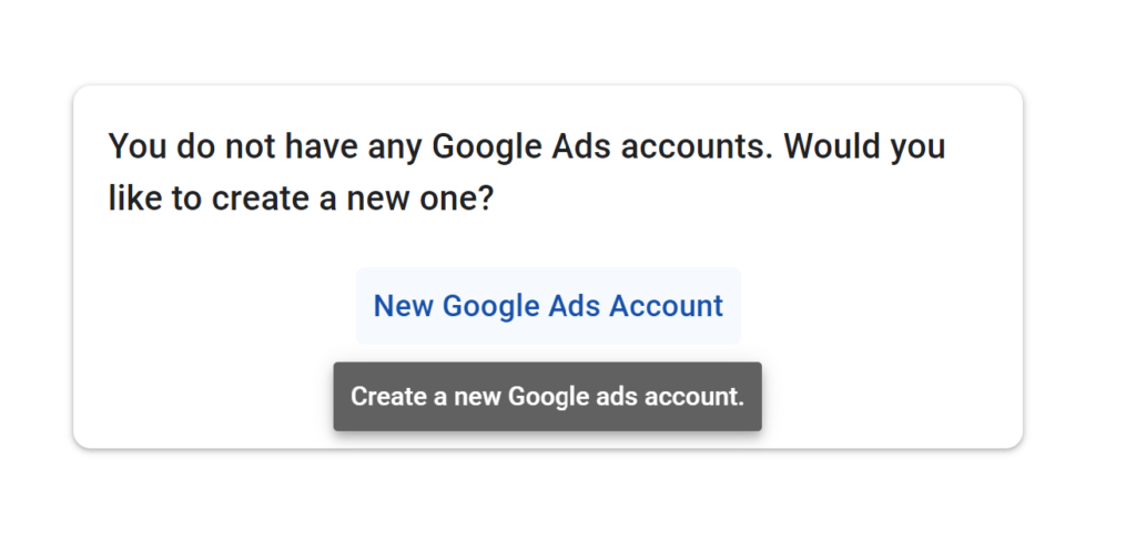 Create a Google Ads account