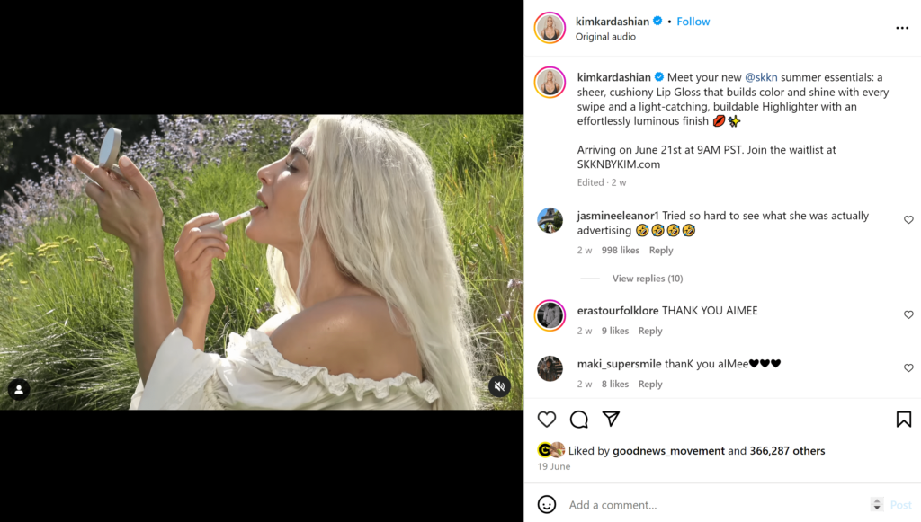 Influencer marketing on Instagram