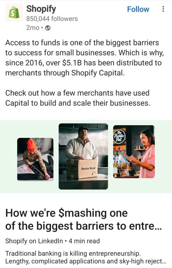 Shopify brilliantly addresses one of the biggest pain points of businesses