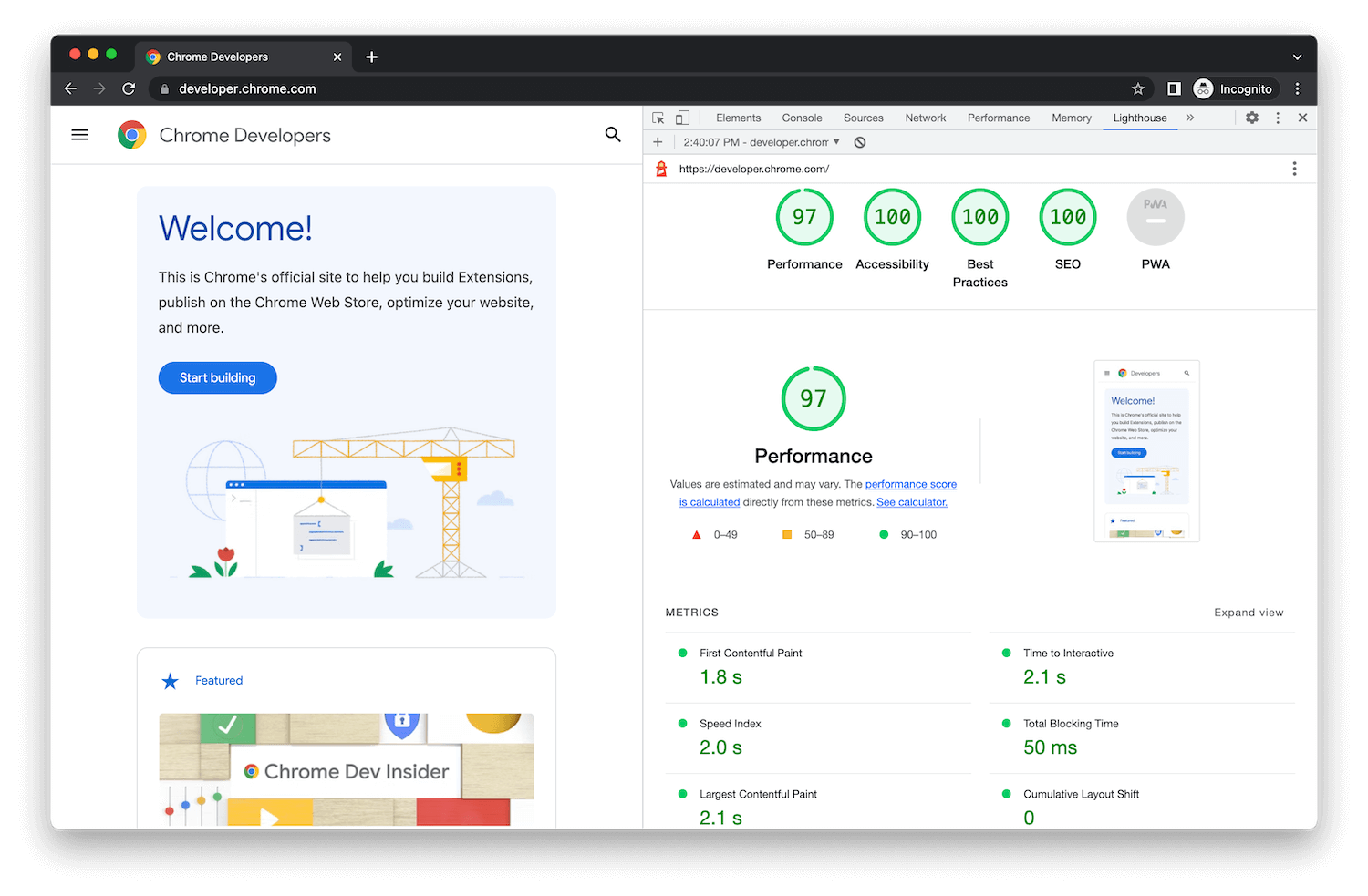 chrome developers