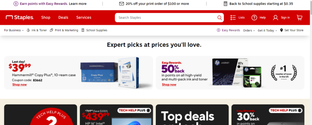 Staples optimized its website with one-click checkout and mobile wallets features for mobile users 