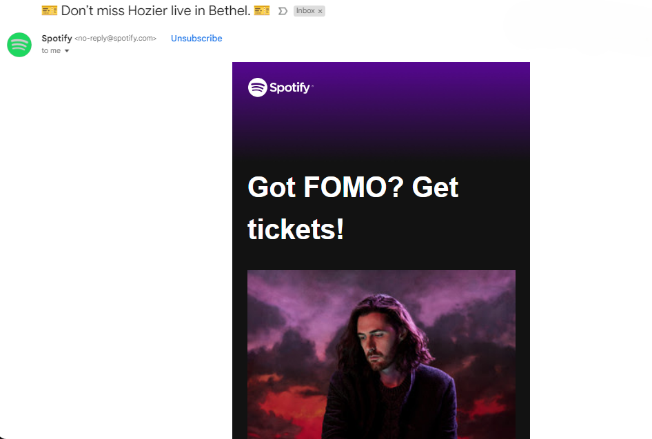 Spotify's personalized email marketing strategy