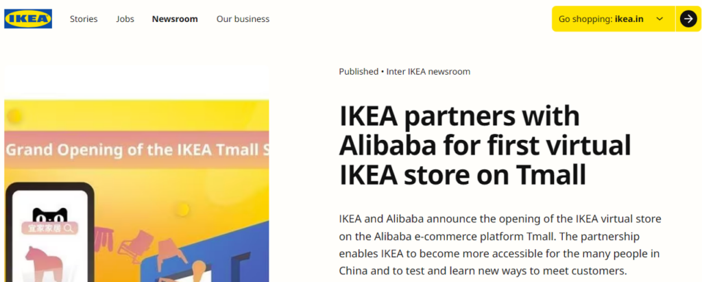 IKEA's omnichannel strategy integrating in-store and online shopping options