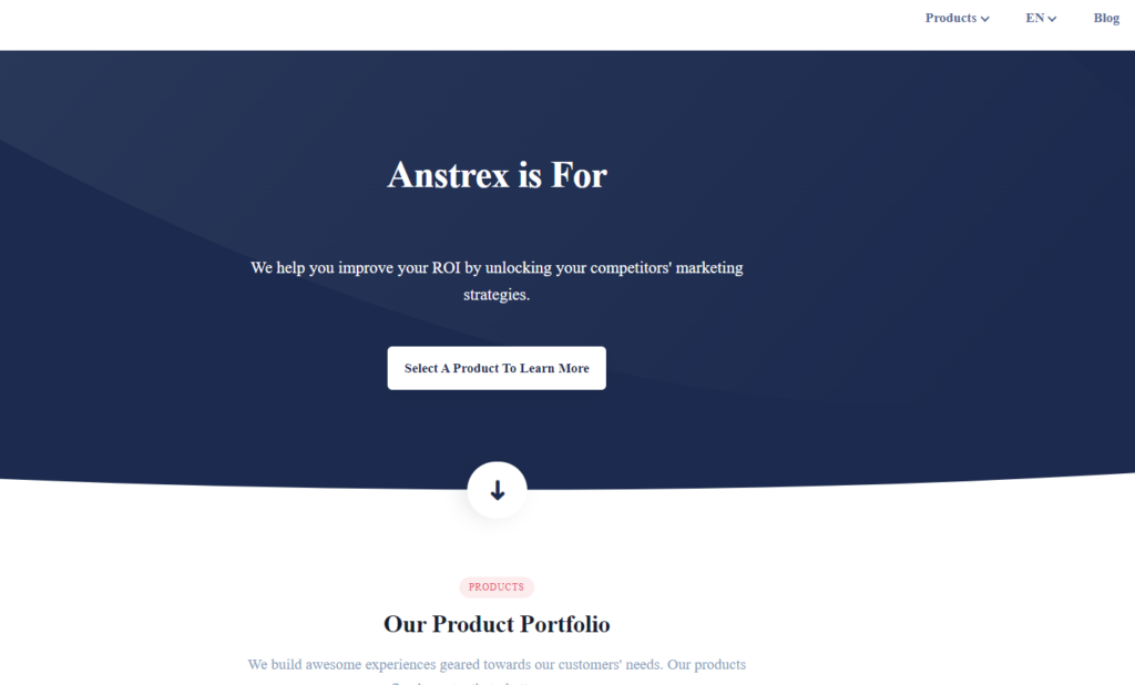 Anstrex homepage