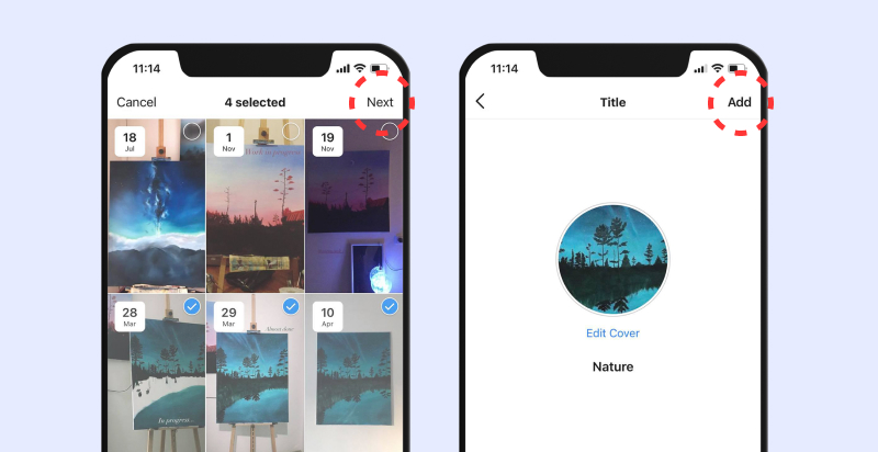 Create Instagram highlights from archive