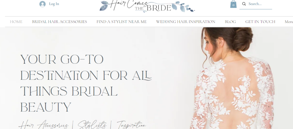 Hair comes the bride home page banner