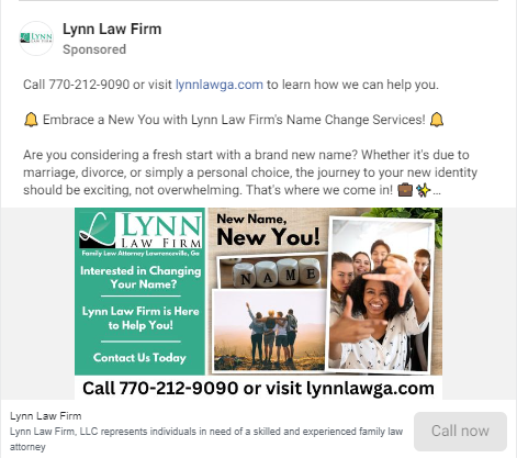 Lynn Law Firm FB Ad