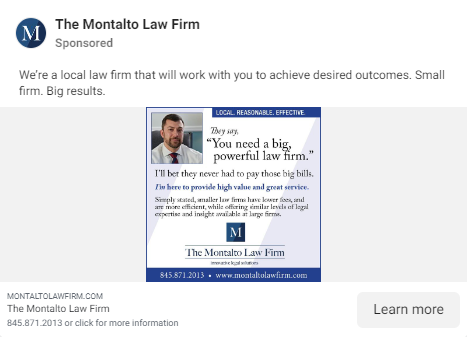 Montalto Law Firm FB Ad