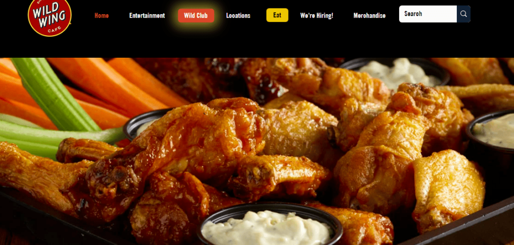 Wild Wing Cafe home page