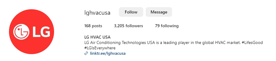 lghvacusa Instagram profile