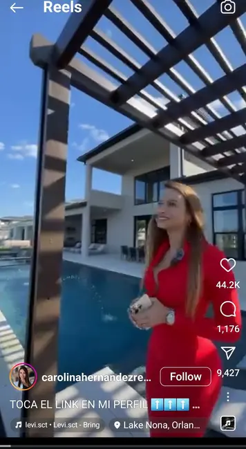 Real estate instagram walkthrough video screenshot