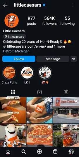 Little Caesars  Instagram Profile