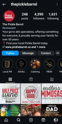 The Pickle Barrel  Instagram Profile