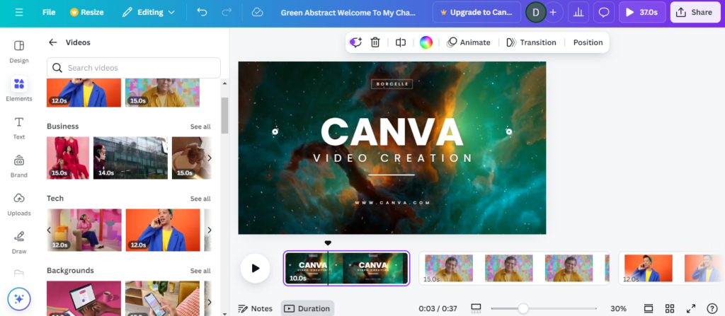 Adobe Express alternative - Canva