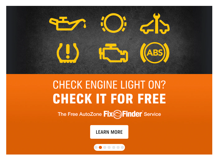 AutoZone banner ad