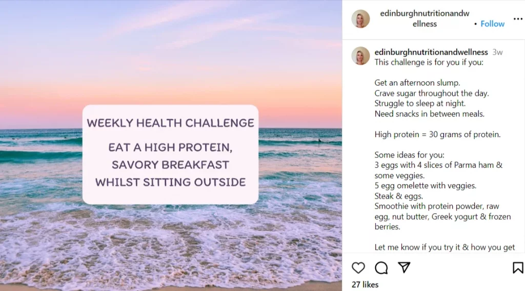 Healthcare Tricks and Tips social media post example