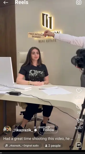 Real estate instagram Behind the scenes reel screenshot