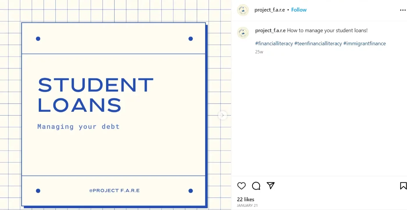 Money management as a student: social media post ideas for financial advisors