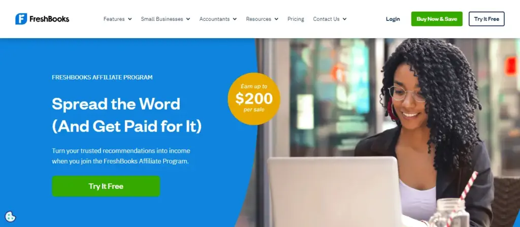 FreshBooks saas affiliate program