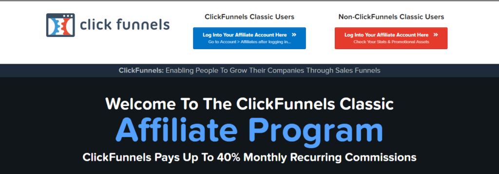 Click Funnels affiliate program