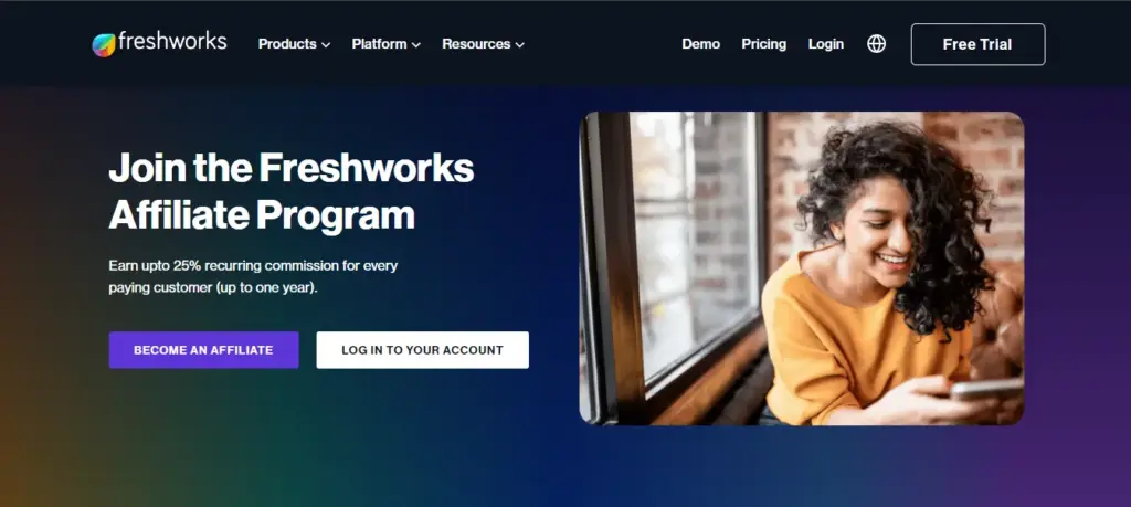 Freshworks saas affiliate program