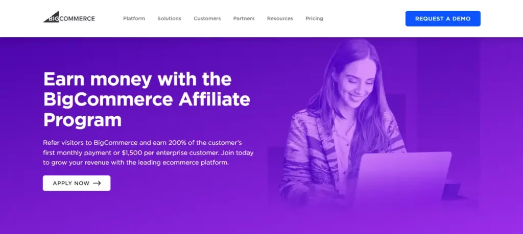 BigCommerce's saas affiliate program