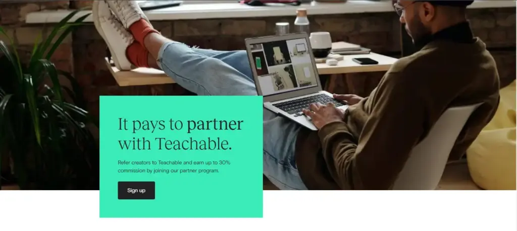 Teachable saas affiliate program