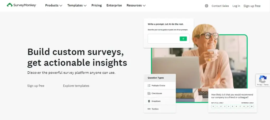 e-commerce CRO tool - SurveyMonkey