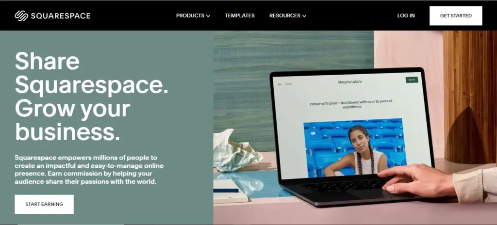 Squarespace affiliate program